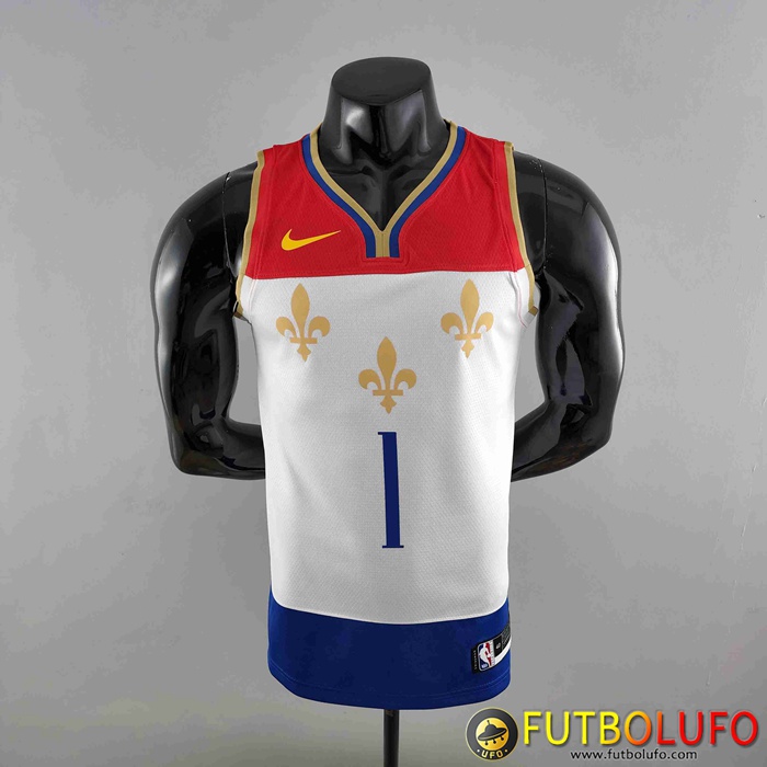 Camisetas New Orleans Pelicans (WLLIAMSIN #1) 2020 Rojo/Blanco/Azul Urban Edition
