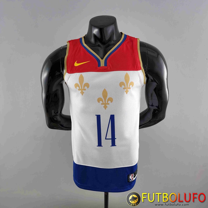 Camisetas New Orleans Pelicans (INGRAM #14) 2020 Rojo/Blanco/Azul Urban Edition