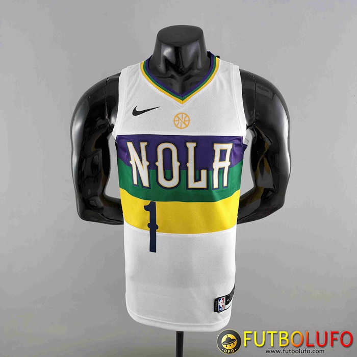 Camisetas New Orleans Pelicans (WLLIAMSIN #1) Blanco Urban Edition
