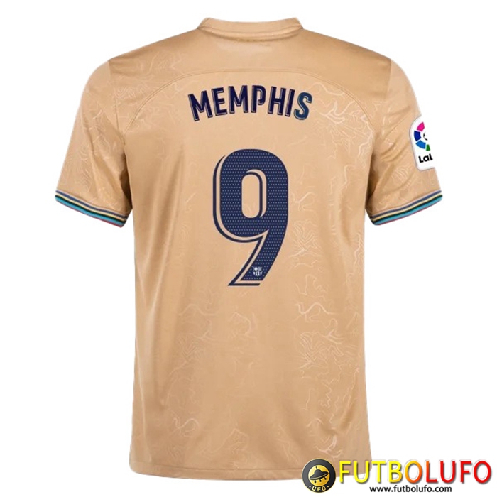 Camisetas De Futbol FC Barcelona (MEMPHIS #9) 2022/23 Segunda