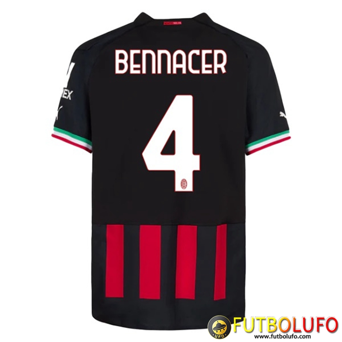 Camisetas De Futbol AC Milan (BENNACER #4) 2022/23 Primera