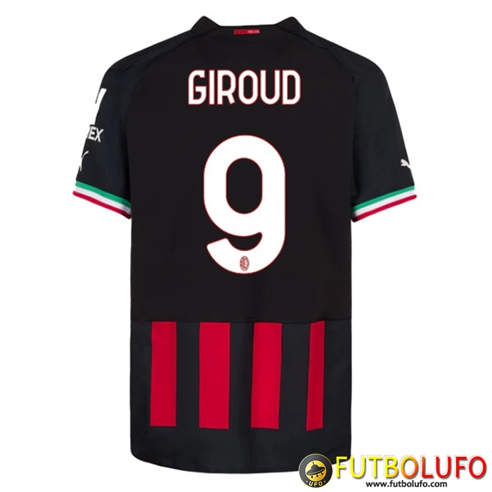 Camisetas De Futbol AC Milan (GIROUD #9) 2022/23 Primera