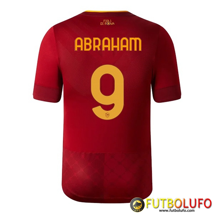 Camisetas De Futbol AS Roma (ABRAHAM #9) 2022/23 Primera