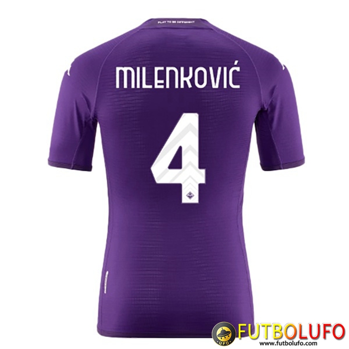 Camisetas De Futbol ACF Fiorentina (MILENKOVIĆ #4) 2022/23 Primera