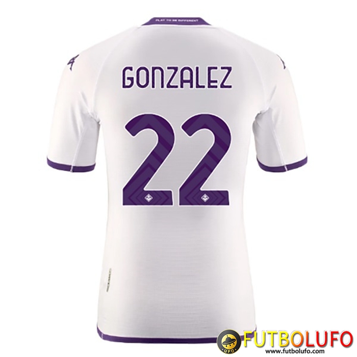 Camisetas De Futbol ACF Fiorentina (GONZALEZ #22) 2022/23 Segunda