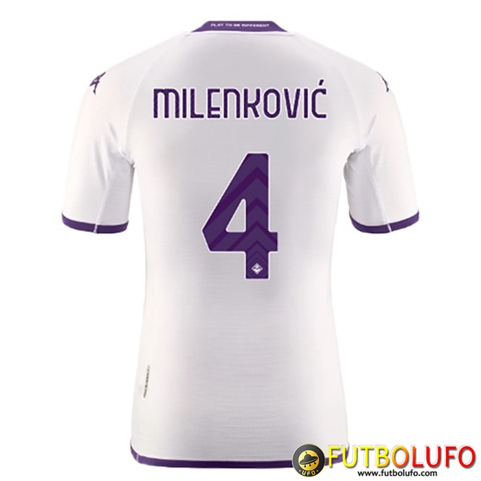 Camisetas De Futbol ACF Fiorentina (MILENKOVIĆ #4) 2022/23 Segunda