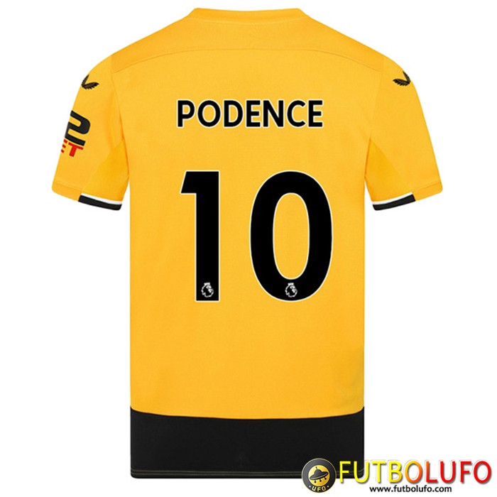 Camisetas De Futbol Wolves (PODENCE #10) 2022/23 Primera
