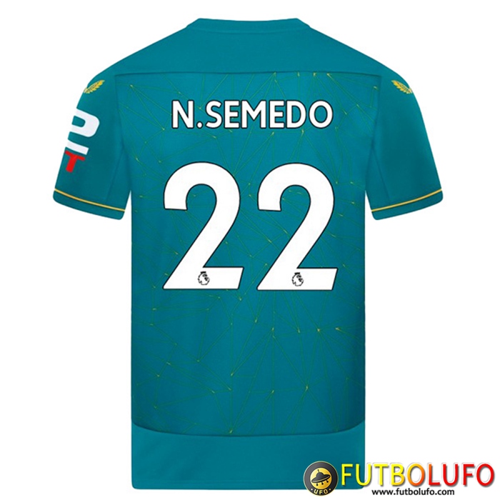Camisetas De Futbol Wolves (N.SEMEDO #22) 2022/23 Segunda