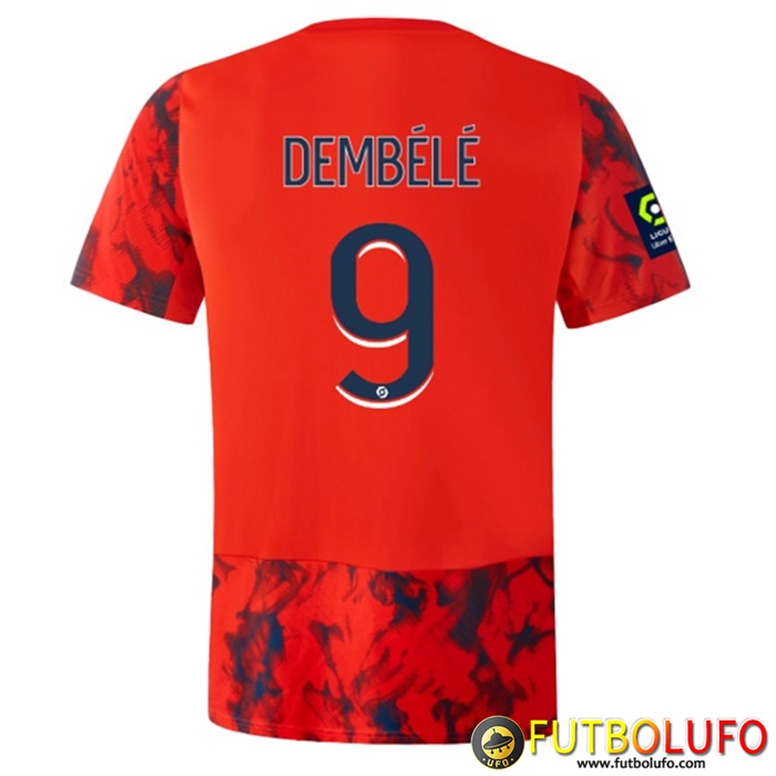 Camisetas De Futbol lyon (DEMBÉLÉ #9) 2022/23 Segunda