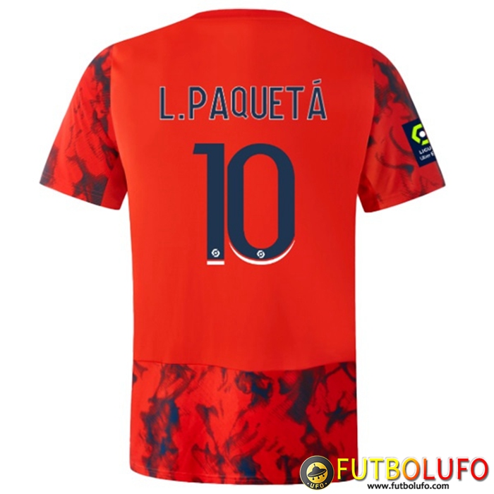 Camisetas De Futbol lyon (L.PAQUETÁ #10) 2022/23 Segunda