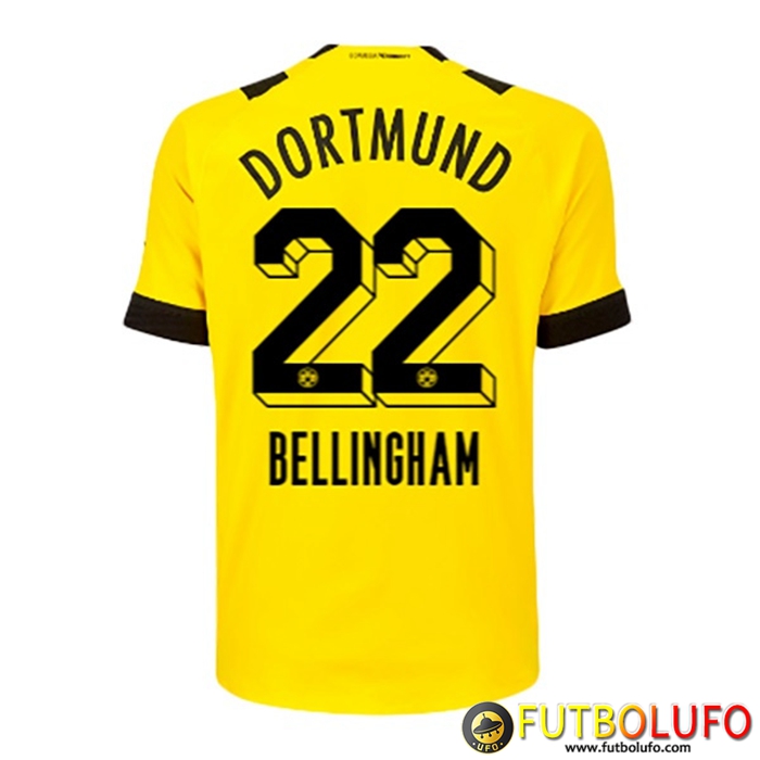 Camisetas De Futbol Dortmund BVB (BELLINGHAM #22) 2022/23 Primera