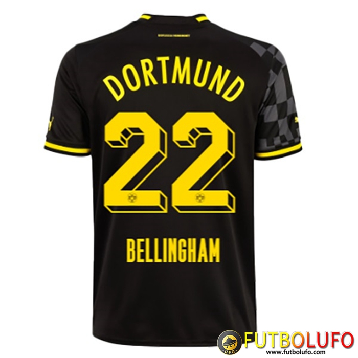 Camisetas De Futbol Dortmund BVB (BELLINGHAM #22) 2022/23 Segunda