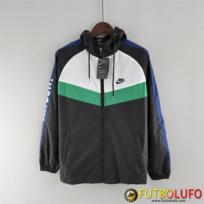 Rompevientos Nike Negro/Verde/Blanco 2022/2023