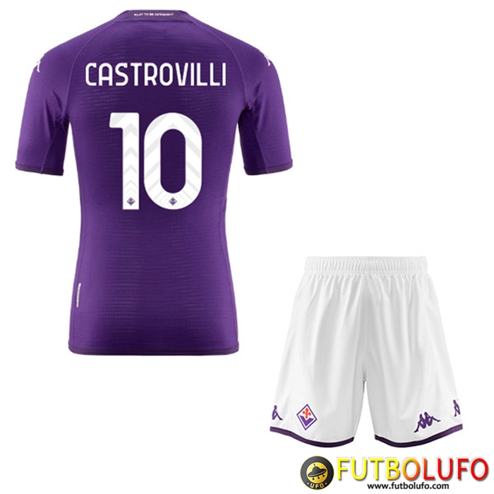 Camisetas De Futbol ACF Fiorentina (CASTROVILLI #10) Ninos Primera 2022/23