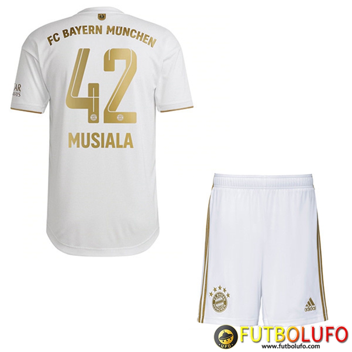 Camisetas De Futbol Bayern Munich (MUSIALA #42) Ninos Segunda 2022/23
