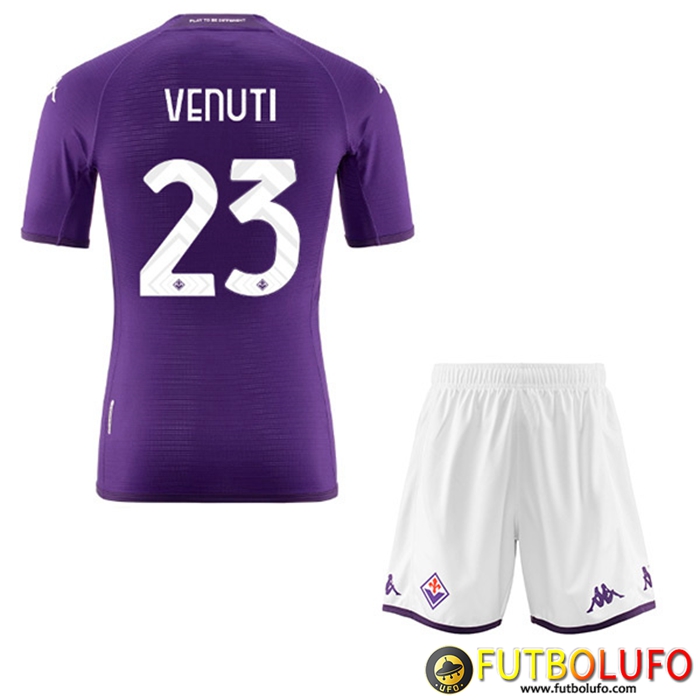 Camisetas De Futbol ACF Fiorentina (VENUTI #23) Ninos Primera 2022/23