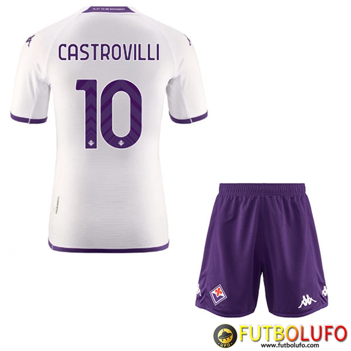 Camisetas De Futbol ACF Fiorentina (CASTROVILLI #10) Ninos Segunda 2022/23