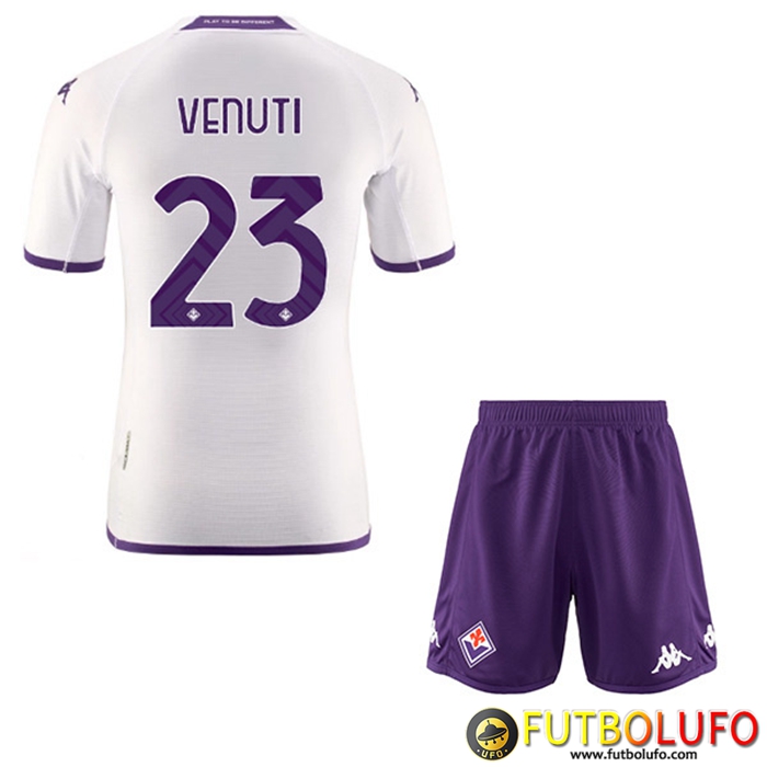 Camisetas De Futbol ACF Fiorentina (VENUTI #23) Ninos Segunda 2022/23