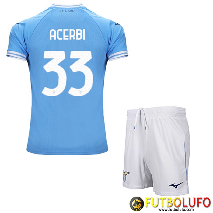 Camisetas De Futbol SS Lazio (ACERBI #33) Ninos Primera 2022/23