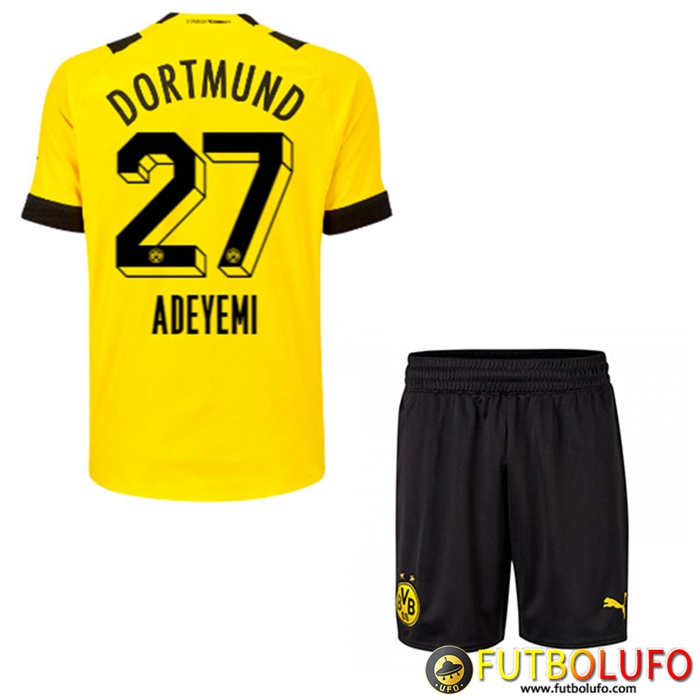 Camisetas De Futbol Dortmund BVB (ADEYEMI #27) Ninos Primera 2022/23