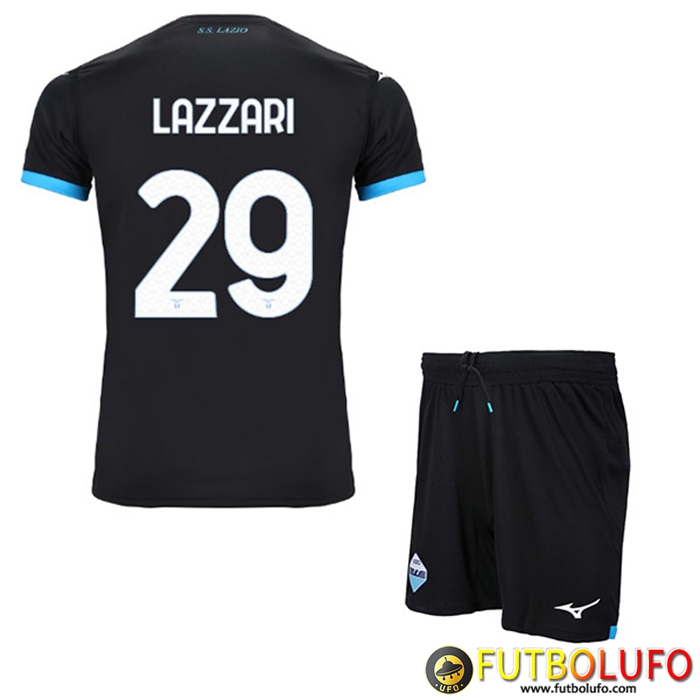 Camisetas De Futbol SS Lazio (LAZZARI #29) Ninos Segunda 2022/23