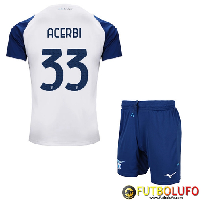 Camisetas De Futbol SS Lazio (ACERBI #33) Ninos Tercera 2022/23
