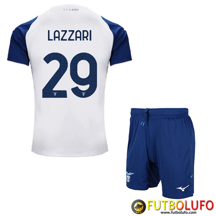 Camisetas De Futbol SS Lazio (LAZZARI #29) Ninos Tercera 2022/23