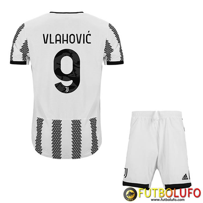 Camisetas De Futbol Juventus (VLAHOVIĆ #9) Ninos Primera 2022/23