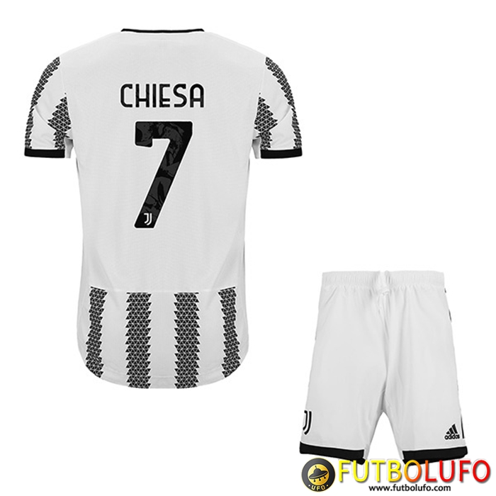 Camisetas De Futbol Juventus (CHIESA #7) Ninos Primera 2022/23
