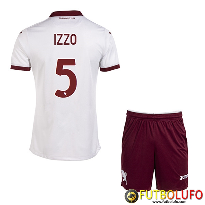 Camisetas De Futbol Torino (IZZO #5) Ninos Segunda 2022/23