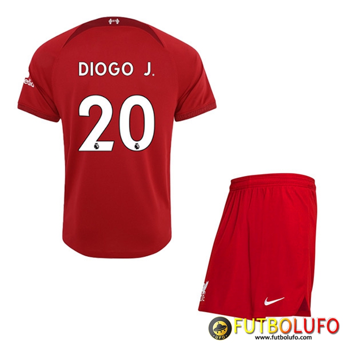 Camisetas De Futbol Liverpool (DIOGO J. #20) Ninos Primera 2022/23
