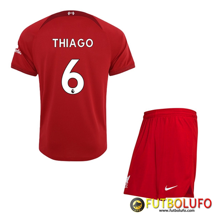 Camisetas De Futbol Liverpool (THIAGO #6) Ninos Primera 2022/23