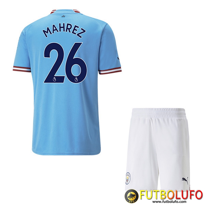 Camisetas De Futbol Manchester City (MAHREZ #26) Ninos Primera 2022/23
