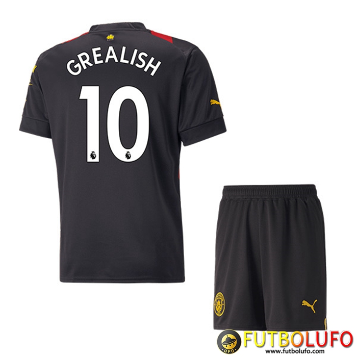 Camisetas De Futbol Manchester City (GREALISH #10) Ninos Segunda 2022/23