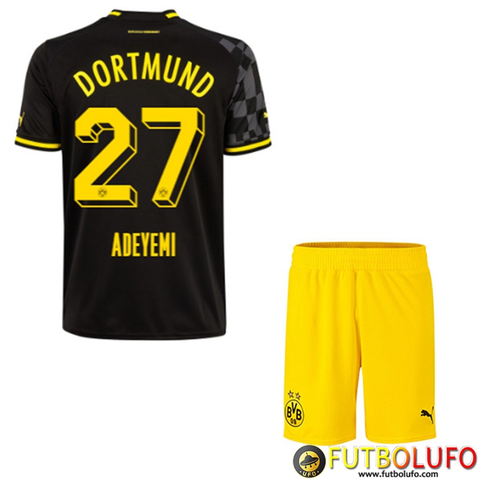Camisetas De Futbol Dortmund BVB (ADEYEMI #27) Ninos Segunda 2022/23