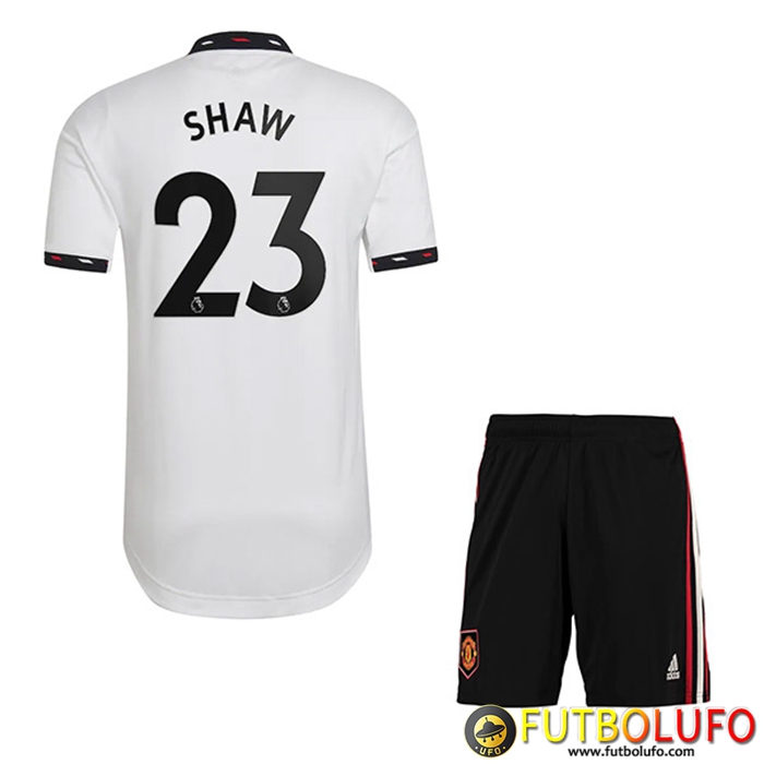 Camisetas De Futbol Manchester United (SHAW #23) Ninos Segunda 2022/23