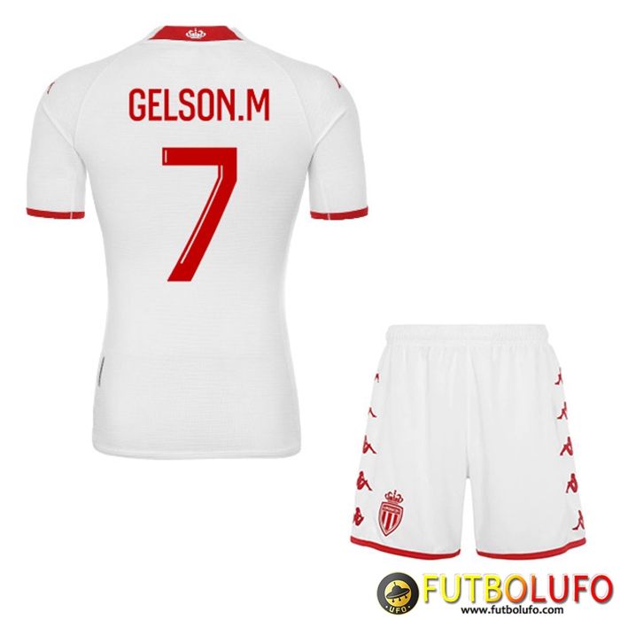 Camisetas De Futbol AS Monaco (GELSON.M #7) Ninos Primera 2022/23