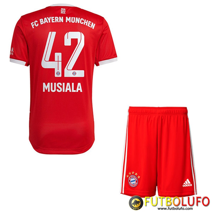 Camisetas De Futbol Bayern Munich (MUSIALA #42) Ninos Primera 2022/23