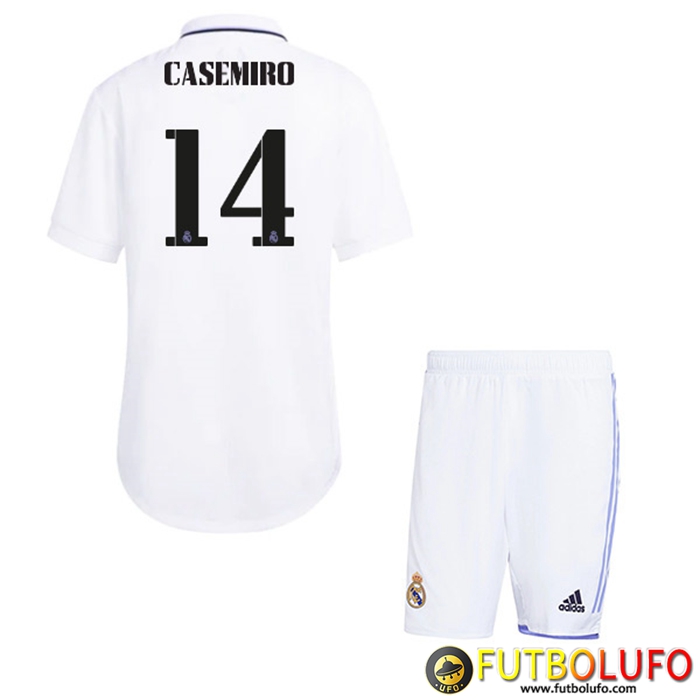 Camisetas De Futbol Real Madrid (CASEMIRO #14) Ninos Primera 2022/23