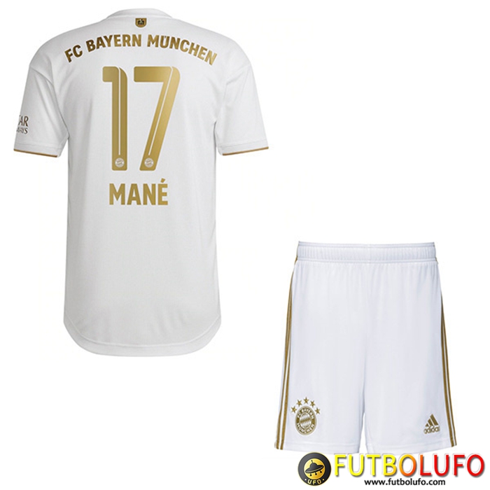Camisetas De Futbol Bayern Munich (MANÉ #17) Ninos Segunda 2022/23