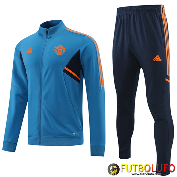 Chandal Equipos De Futbol - Chaqueta Manchester United Azul 2022/2023