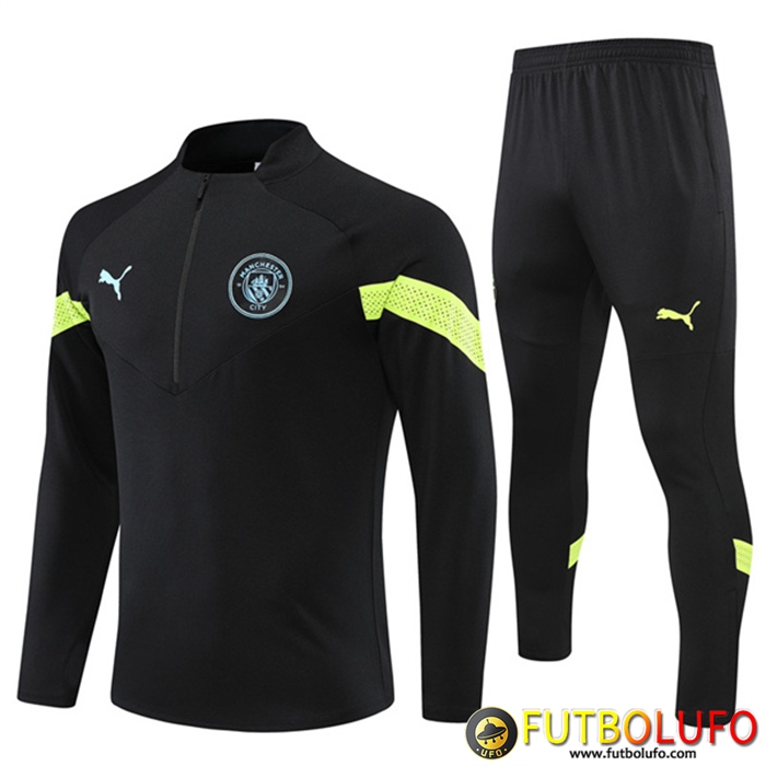Chandal Equipos De Futbol Manchester City Negro/Verde 2022/2023