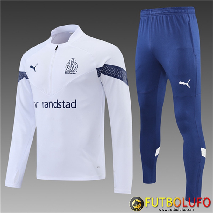 Chandal Equipos De Futbol Marsella Ninos Blanco 2022/2023