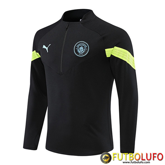 Sudadera De Entrenamiento Manchester City Negro/Verde 2022/2023
