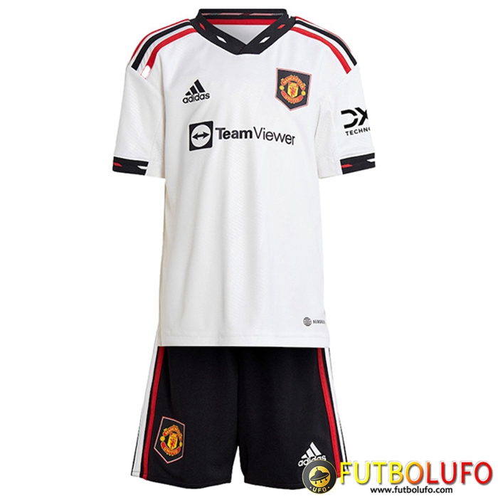 Nueva Camisetas De Futbol Manchester United Ninos Segunda 2022/2023