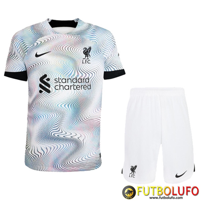 Nueva Camisetas De Futbol FC Liverpool Ninos Segunda 2022/2023