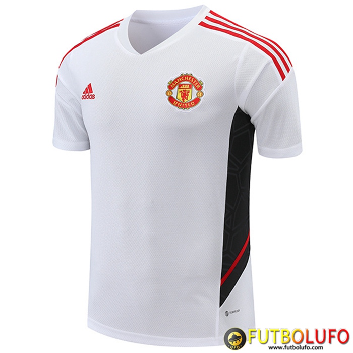 Camiseta Entrenamiento Manchester United Negro/Blanco 2022/2023