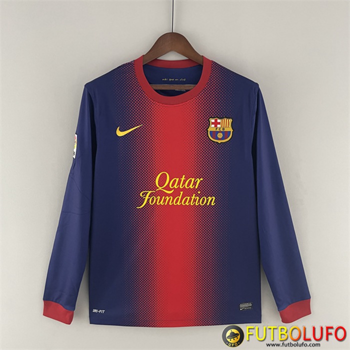 Camisetas De Futbol FC Barcelona Retro Primera Manga Larga 2012/2013