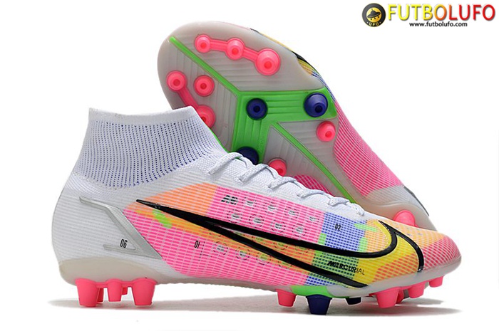 Nike Botas De Fútbol Superfly 8 Pro AG Blanco/Rosa