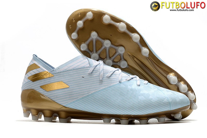 Adidas Botas De Fútbol Nemeziz 19.1 AG Azul Claro